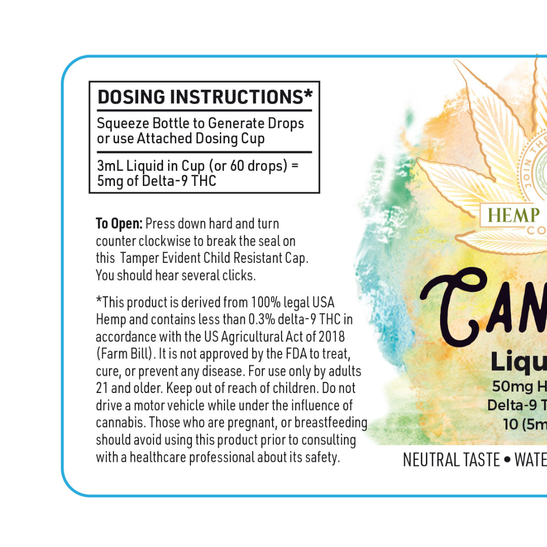 Rose' Non-Alcoholic Wine - 50mg Liquid THC