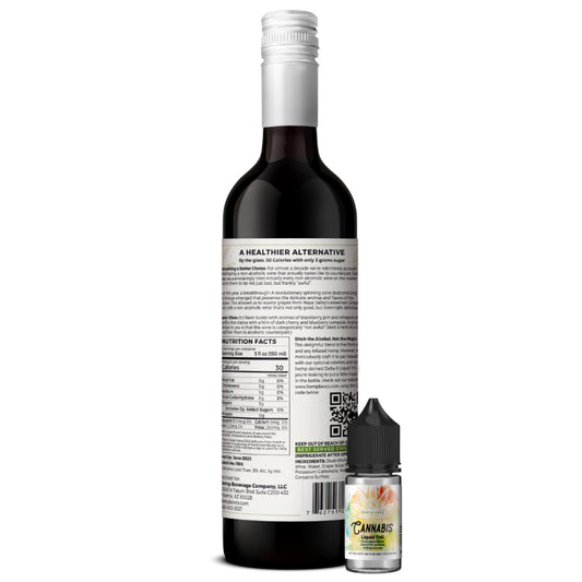 Red Blend Non-Alcoholic Wine With (50mg) Liquid THC