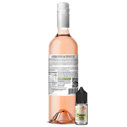 Rose' Non-Alcoholic Wine - 50mg Liquid THC