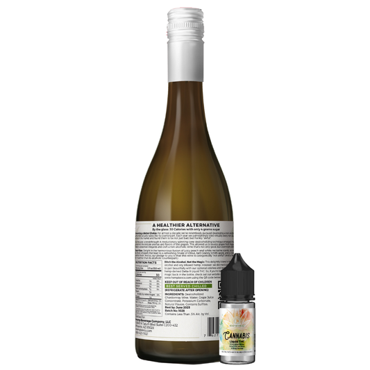 Chardonnay Non-Alcoholic Wine With (50mg) Liquid THC